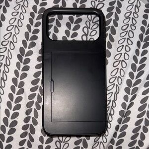 Black iPhone 17 Pro Max Case with Card Holder - NWOT